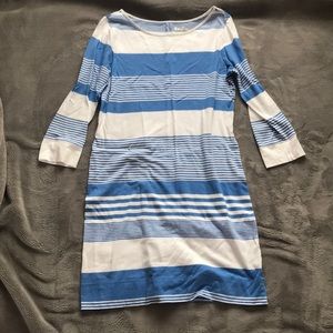 Lilly Pulitzer blue and white striped dress